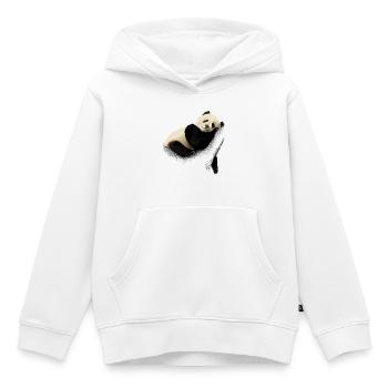 Panda - Kinder Premium Organic Hoodie - Weiß - Vorne - AI Model Kid Female (0cm)