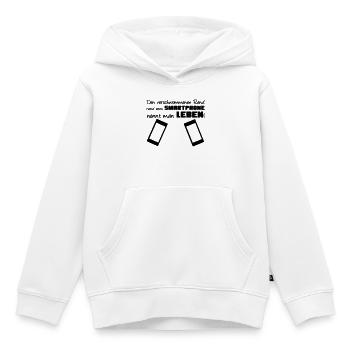 Smartphone Spruch Handy Nerd Geschenk lustig - Kinder Premium Organic Hoodie - Weiß - Vorne - AI Model Kid Female (0cm)