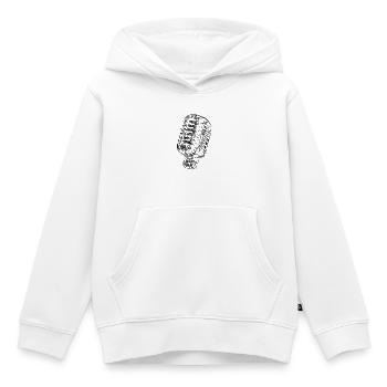 Musique des années 60 - Sweat Premium à capuche enfant bio - blanc - Devant - AI Model Kid Female (0cm)