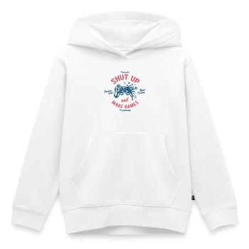 Game developer - Kids Premium Organic Hoodie - white - Front - AI Model Kid Female (0cm)