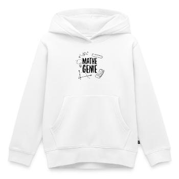 Mathe-Genie Mathematik Genie Rechenkünstler Mathe - Kinder Premium Organic Hoodie - Weiß - Vorne - AI Model Kid Female (0cm)
