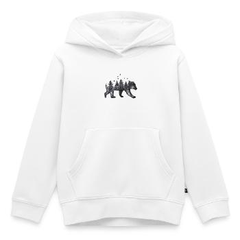 Bär - Kinder Premium Organic Hoodie - Weiß - Vorne - AI Model Kid Female (0cm)