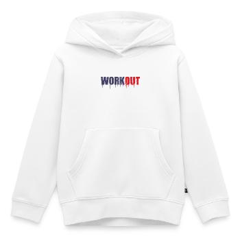 Work Out - Kinder Premium Organic Hoodie - Weiß - Vorne - AI Model Kid Female (0cm)