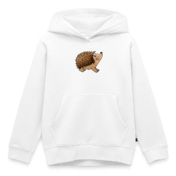 Friendly hedgehog - Kids Premium Organic Hoodie - white - Front - AI Model Kid Female (0cm)