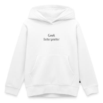 Geek interpreter - Kinder Premium Organic Hoodie - Weiß - Vorne - AI Model Kid Female (0cm)