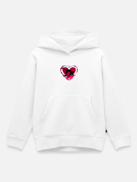 Eiskunstlauf - Kinder Premium Organic Hoodie - Weiß