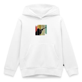 Jagen Jäger Retro - Kinder Premium Organic Hoodie - Weiß - Vorne - AI Model Kid Female (0cm)