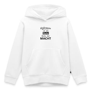 Hubraum - Kinder Premium Organic Hoodie - Weiß - Vorne - AI Model Kid Female (0cm)
