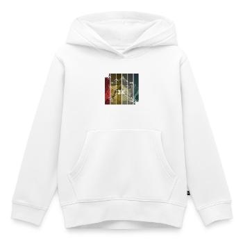 ski - Kids Premium Organic Hoodie - white - Front - AI Model Kid Female (0cm)