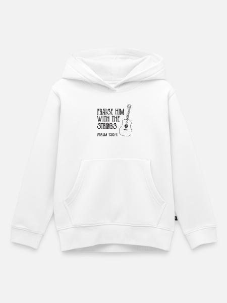 Gitarrist Spruch - Kinder Premium Organic Hoodie - Weiß