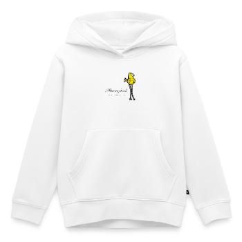 Alleinerziehend habe daher andere Perspektive - Kinder Premium Organic Hoodie - Weiß - Vorne - AI Model Kid Female (0cm)
