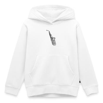 Saxophonist - Kinder Premium Organic Hoodie - Weiß - Vorne - AI Model Kid Female (0cm)
