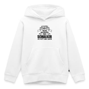 Schalker Majestät - Kinder Premium Organic Hoodie - Weiß - Vorne - AI Model Kid Female (0cm)