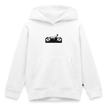 Disc-jockey - Sweat Premium à capuche enfant bio - blanc - Devant - AI Model Kid Female (0cm)