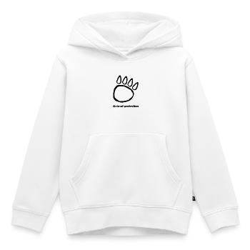Tierschutz - Kinder Premium Organic Hoodie - Weiß - Vorne - AI Model Kid Female (0cm)
