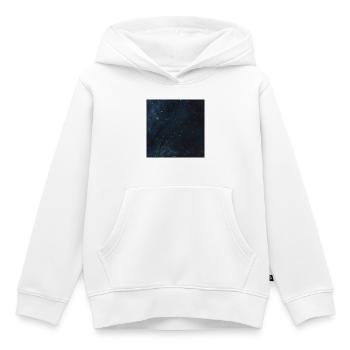 Starry sky pattern - Kids Premium Organic Hoodie - white - Front - AI Model Kid Female (0cm)