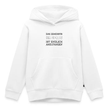 Erfolg - Kinder Premium Organic Hoodie - Weiß - Vorne - AI Model Kid Female (0cm)
