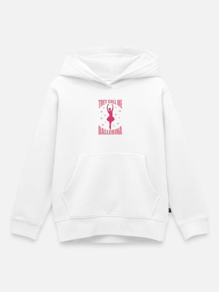 Balletttänzerin - Kinder Premium Organic Hoodie - Weiß