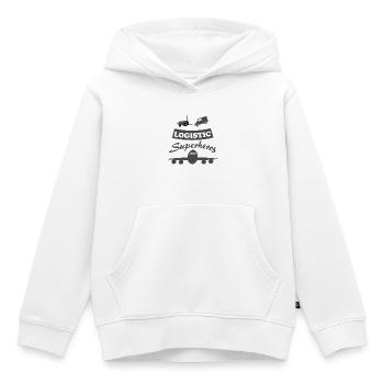 Logistics and transport - Kids Premium Organic Hoodie - white - Front - AI Model Kid Female (0cm)