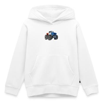 Monstertruck - Kinder Premium Organic Hoodie - Weiß - Vorne - AI Model Kid Female (0cm)
