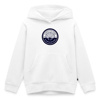 The Coquille Saint Jacques Bay of Saint-Brieuc - Kids Premium Organic Hoodie - white - Front - AI Model Kid Female (0cm)