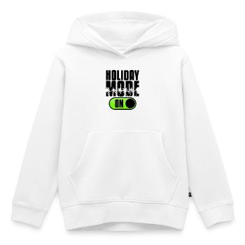 Vacances Vacances Vacances Palmes Caraïbes Mer Plage - Sweat Premium à capuche enfant bio - blanc - Devant - AI Model Kid Female (0cm)