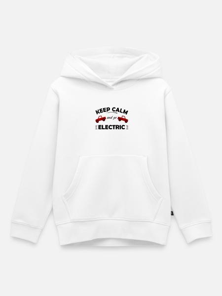 Elektrisch - Kinder Premium Organic Hoodie - Weiß