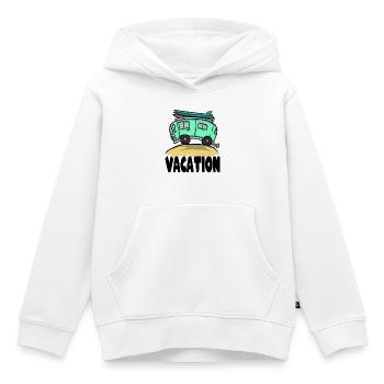 Urlaub Reisen Verreisen Camping Auszeit Surfen - Kinder Premium Organic Hoodie - Weiß - Vorne - AI Model Kid Female (0cm)