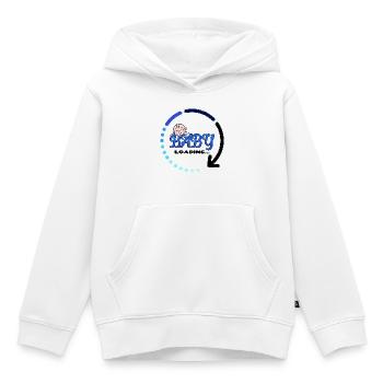 Baby pregnant birth pregnancy baby bump - Kids Premium Organic Hoodie - white - Front - AI Model Kid Female (0cm)