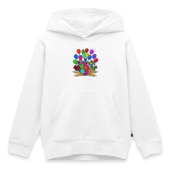 School School Day School Child School Beginning School Bag - Kids Premium Organic Hoodie - white - Front - AI Model Kid Female (0cm)