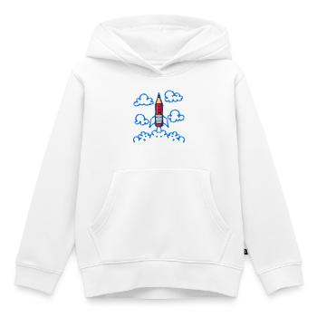 School start School start First school day School - Kids Premium Organic Hoodie - white - Front - AI Model Kid Female (0cm)