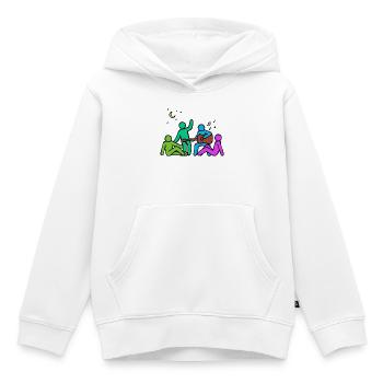 Les meilleurs amis amis amitié - Sweat Premium à capuche enfant bio - blanc - Devant - AI Model Kid Female (0cm)