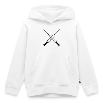 Medizin - Kinder Premium Organic Hoodie - Weiß - Vorne - AI Model Kid Female (0cm)