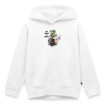 Wurzel Frischluft Natur Statement - Kinder Premium Organic Hoodie - Weiß - Vorne - AI Model Kid Female (0cm)