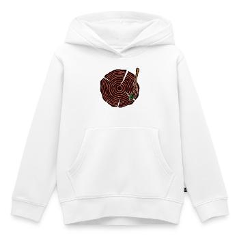 Naturliebhaber Natur Baum - Kinder Premium Organic Hoodie - Weiß - Vorne - AI Model Kid Female (0cm)