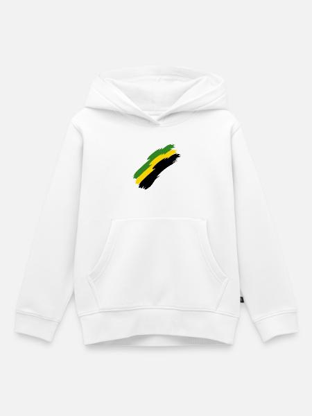 Jamaika - Kinder Premium Organic Hoodie - Weiß