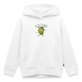 Mais maiskolben popcorn verkauf stand motiv - Kinder Premium Organic Hoodie - Weiß - Vorne - AI Model Kid Female (0cm)