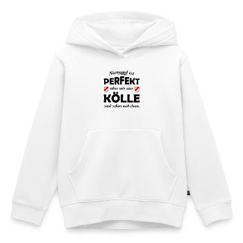 Kölle Perfekt - Kinder Premium Organic Hoodie - Weiß - Vorne - AI Model Kid Female (0cm)
