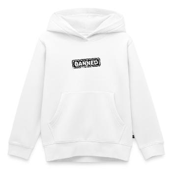 Forbidden, banned, rejected, ostracized - Kids Premium Organic Hoodie - white - Front - AI Model Kid Female (0cm)