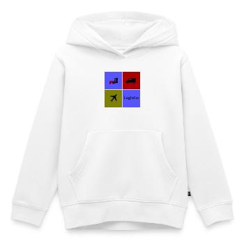 Logistics and Transport Team - Kids Premium Organic Hoodie - white - Front - AI Model Kid Female (0cm)
