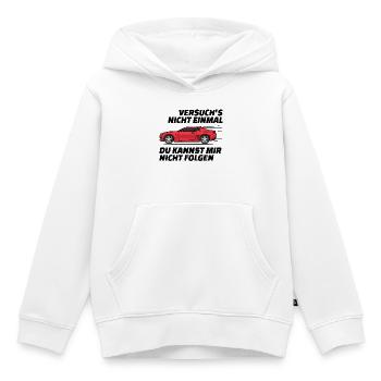 Autofahren Autofahrer Rennauto Auto Statement - Kinder Premium Organic Hoodie - Weiß - Vorne - AI Model Kid Female (0cm)
