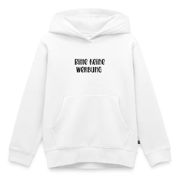 Bitte keine Werbung - Kinder Premium Organic Hoodie - Weiß - Vorne - AI Model Kid Female (0cm)