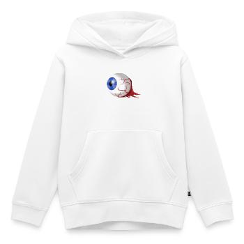 Je te vois - Sweat Premium à capuche enfant bio - blanc - Devant - AI Model Kid Female (0cm)