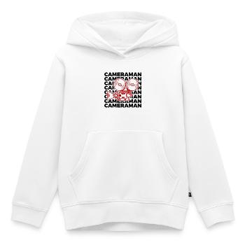 Kameramann - Kinder Premium Organic Hoodie - Weiß - Vorne - AI Model Kid Female (0cm)