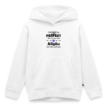 Der Allgäuer - Kinder Premium Organic Hoodie - Weiß - Vorne - AI Model Kid Female (0cm)