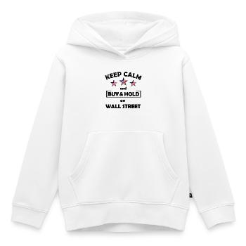 L’investisseur de Wall Street - Sweat Premium à capuche enfant bio - blanc - Devant - AI Model Kid Female (0cm)