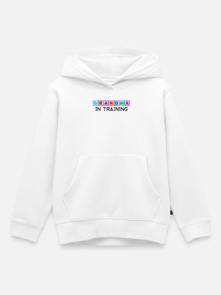 Humorous Statement Grandmother Grandma Old Woman - Kids Premium Organic Hoodie - white
