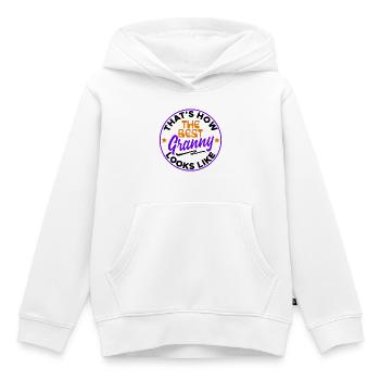 Cool Statement Enkelkind Großmutter Oma Seniorin - Kinder Premium Organic Hoodie - Weiß - Vorne - AI Model Kid Female (0cm)