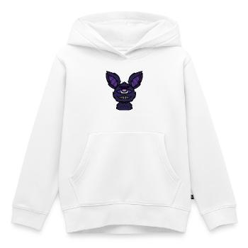 chauve-Cyclope ! By Pousse2Bambou ! - Sweat Premium à capuche enfant bio - blanc - Devant - AI Model Kid Female (0cm)