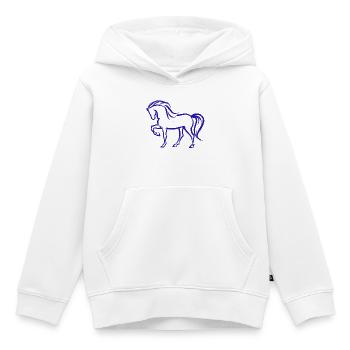 Cool Pferde Islandpferde Stute Pferdeliebe - Kinder Premium Organic Hoodie - Weiß - Vorne - AI Model Kid Female (0cm)